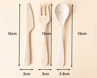 Cuillères à thé jetables en plastique J-Link avec logo personnalisé, ensemble de couteaux Fox contemporains à long manche, finition miroir, pour desserts et soupes