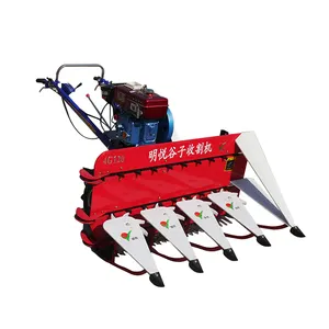 Miwell Grain Paddy Rice Mini Harvester Einfach zu bedienende Ernte Hafer Gerste Hirse Schnitter