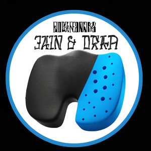 <span class=keywords><strong>Coussin</strong></span> de siège en mousse à mémoire de forme noire infusée de <span class=keywords><strong>gel</strong></span> rafraîchissant, pliable en forme de U, tricoté, amovible et lavable, pour le coccyx et le soutien du dos - Product Image 3