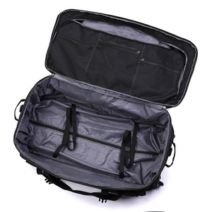 Unisex Polyester large capacity folding travel <b>wheel</b> bag <b>backpack</b> unisex cross body shoulder multi functional luggage bag - Product Image 3