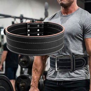 MKAS <span class=keywords><strong>Ceinture</strong></span> d'haltérophilie en cuir de vachette personnalisée <span class=keywords><strong>Ceinture</strong></span> d'entraînement avec <span class=keywords><strong>ceinture</strong></span> de soutien lombaire Ceintures d'haltérophilie pour le fitness - Product Image 1
