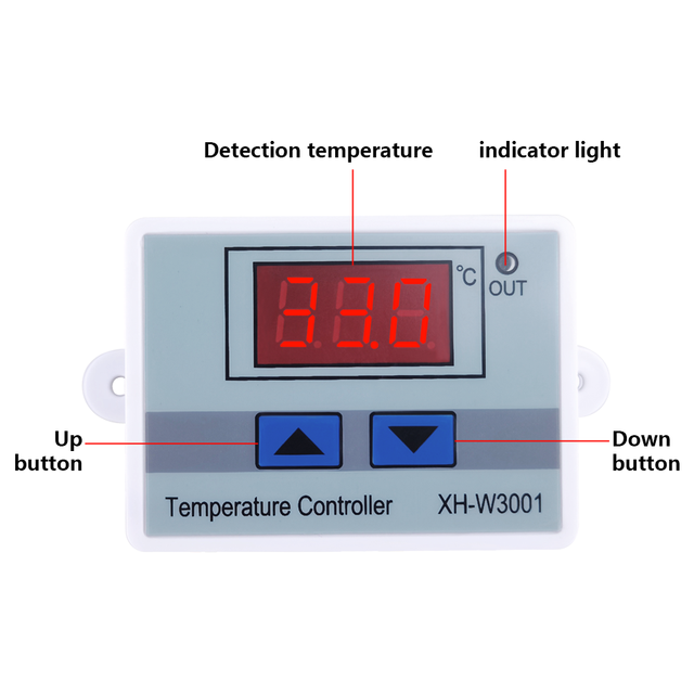 Thermostat 12v /24v / 220v Xh-w3001 Digital Temperature Controller W3001 Cooling Heating Switch Thermostat