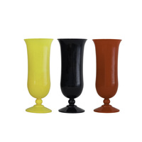 Gobelet Hurricane en Plastique Coloré Personnalisé Incassable 400ml Verres à Boire en Plastique Hurricane avec Pied