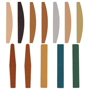 Có thể giặt Nhật Bản giấy nhám 2.0 Nail tập tin tùy biến cao cấp nửa mặt trăng đôi bên làm móng tay bề mặt đánh bóng tập tin - Product Image 4