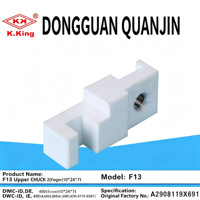 Suku Cadang Mesin Pemotong Kawat EDM FANUC F13 Upper CHUCK 2 (Finger) 10x24x7t DWC-iD/iE 400iA/600iA/800iA (AWF) A290-8119-X691 Cina