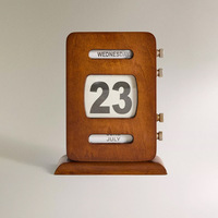 Calendrier Perpétuel Minimaliste Moderne en Bois, Affichage de la Date, Organisateur de Bureau, Décoration de Table pour la Maison et le Bureau