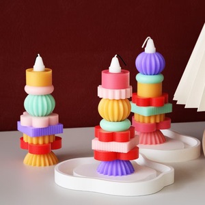 Nicole vente en gros écologique 3D Art pilier fleur Silicone bougie moule lave-vaisselle à la main dans le Shandong gâteau outils - Product Image 5
