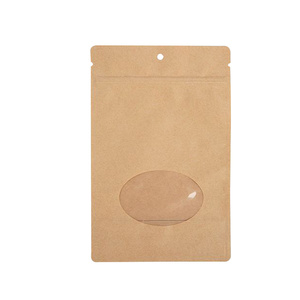 Hot bán thực phẩm trà cà phê hạt đậu bao bì nâu kraft túi giấy đứng lên Túi Ziplock Pouch - Product Image 2