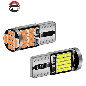 Ampoule LED T10 ultra-lumineuse W5W de couleur blanche avec éclairage multicolore pour l'intérieur de la voiture, le plafond et les feux de stationnement - Product Image 2