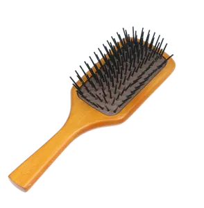 Luxuray Professional Natural Wooden Air Cushion Hairbrush Paddle Massage Scalp Curl Hair Detangling Hair Brush