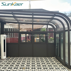 Sunkaer Sunroom Aluminio Jardín Invernadero Deslizante Policarbonato Techo eléctrico Ventana Piscina Pantalla Retráctil Caja - Product Image 6