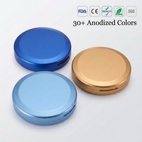 Boîte à snus compacte et fine en aluminium 18 mm, logo personnalisé, plus de 30 couleurs, hermétique et résistante à l'humidité, boîte à snus OEM