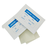 A2 A3 A4 Taille 125 microns 175 microns 300 mic forme carrée Feuille de stratification thermique en plastique brillant Film blanc holographique pour papier
