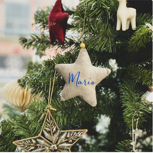 2022 spazi vuoti nome iniziale Nursery Hanging Christmas Star decorazioni per l'albero <span class=keywords><strong>di</strong></span> <span class=keywords><strong>natale</strong></span> all'aperto - Product Image 5