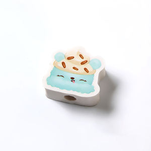 Gomme en caoutchouc d'impression de transfert de chaleur personnalisée 2D Cartoon mignon <span class=keywords><strong>licorne</strong></span> enfants crayon gomme Topper - Product Image 3