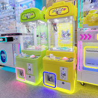 Mini machine à griffes de table pour 1 joueur, à monnayeur, attrapeur de peluches, vente en gros, 110-220V, garantie 1 an