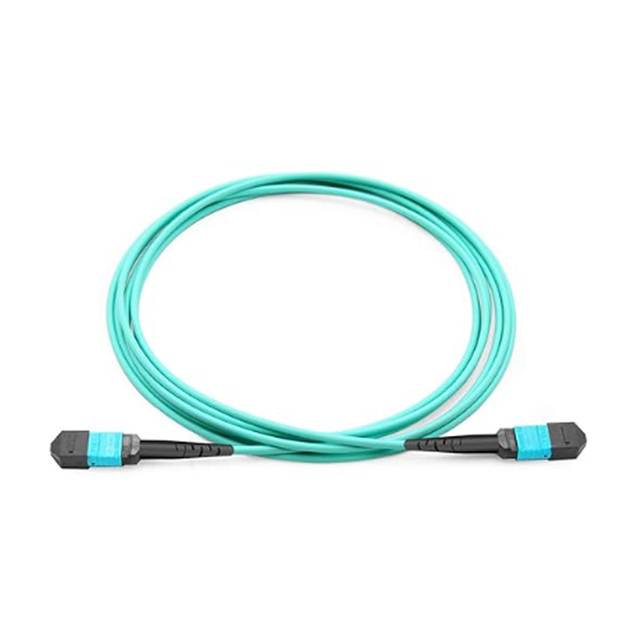 2.0Mm 8 Core 12 Cores 2M 3M Multimode  Trunk Cable Om3 Om4  Low Loss Mpo Mtp  Female Fiber Optic Patch Cord