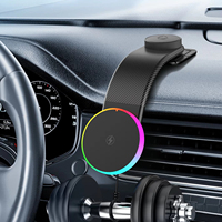 Nuevo Cargador Inalámbrico para Auto, Soporte Magnético para Teléfono, Base de Carga de Aluminio Ajustable con Rotación y Carga Rápida de 15W