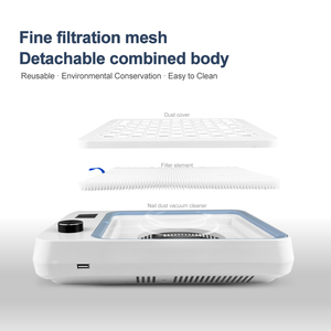 Profesional 80W silencioso fuerte colector de polvo de uñas Motor sin escobillas cuadrado plástico 80W silencioso fuerte Stofcollector Voor Pantser - Product Image 3