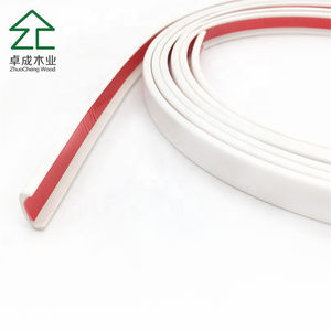 Banda de Borde en Forma de U para Muebles, Tira Adhesiva Decorativa para Muebles, Banda de Borde de <span class=keywords><strong>PVC</strong></span> de <span class=keywords><strong>Color</strong></span> Blanco y Rojo - Product Image 3