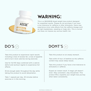 Capsules de perte de poids à marque privée, meilleur coupe-faim pour hommes et femmes adultes, compléments brûle-graisses, stimulant du métabolisme - Product Image 3