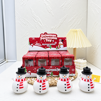 En gros Jouet Squishy Bonhomme de Neige de Noël en TPR souple, sensoriel anti-stress à presser, idéal pour cadeau de fête et petit cadeau de Noël, design 3D