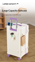 Ensemble de bagages PC grande capacité 20-32 pouces avec serrure à combinaison, robuste, durable, compartiment profond, roues multidirectionnelles ultra-légères