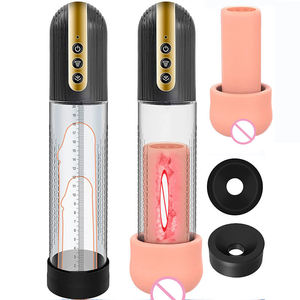 Vibrador de bomba de vacío de presión negativa automática silenciosa masturbador de aumento de <span class=keywords><strong>pene</strong></span> para hombres <span class=keywords><strong>con</strong></span> taza de avión - Product Image 1