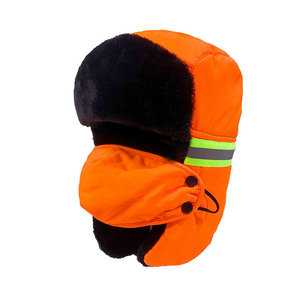Gorra de Béisbol para Hombre de Cuatro Estaciones con Banda Reflectante, Reforzada con Algodón, Resistente al Viento, Protección Sanitaria para Exteriores - Product Image 1