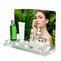 Support d'affichage cosmétique en acrylique transparent personnalisé OEM ODM avec logo, présentoir multifonctionnel en plexiglas pour maquillage, soins de la peau, beauté, parfums