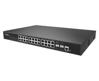 Sistem Keamanan Kamera IP Poe 1000mbps dengan Switch Terkelola 24 Port Deteksi Otomatis Poe Pabrik Oem (POE33026PFM)