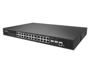 Système de sécurité de caméra IP PoE 1000 Mbps avec commutateur géré 24 ports Détection automatique PoE Fabrication OEM (POE33026PFM) - Product Image 2