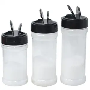 6oz Round Plastic Spice Jars,Seasoning Containers with Lids to Pour or Shake,Empty Storage Spice Containers for Spice