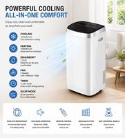 Climatiseur portable 12000 BTU avec télécommande, unité de climatisation portable R290 pour la maison, le bureau, l'hôtel, OEM ODM