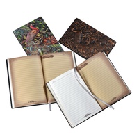 Carnet de notes en cuir traditionnel fait à la main, personnalisé, "paon" A5, 100 feuilles