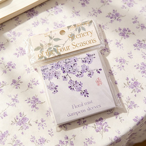Scenery of the Four Seasons Floral Mist <b>Memo</b> <b>Pads</b> 20 Sheets Colorful Design for Note Taking and Organization - Product Image 6