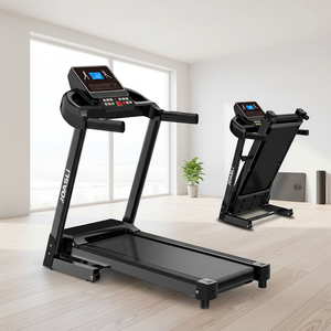 Caminadora Eléctrica Motorizada Plegable y Portátil con Monitor de Ritmo Cardíaco Manual, Pantalla LED, para Entrenamiento de Carrera en Interiores - Product Image 3