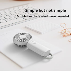 Nuevo tipo de ventilador portátil de mano para exteriores, ventilador de mano de alta velocidad con viento fuerte, ventilador recargable con batería. - Product Image 3