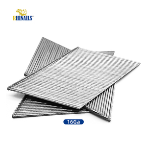 Clous de finition collés de calibre 16 à 21 degrés, de 1-1/4 à 2-1/2 pouces, à tête lisse, galvanisés, pour bandes de finition et plinthes - Product Image 4