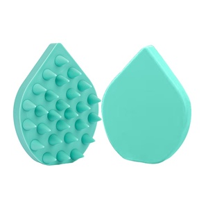 Spazzola per la pulizia XHJ Guangdong, bestseller transfrontaliero, in <span class=keywords><strong>silicone</strong></span> a goccia d'acqua, per lavaggio a secco/umido dei capelli - Product Image 1