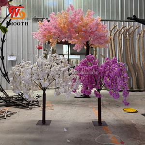 SMOOTH - Centro de Mesa de Flores Artificiales de Seda Sintética de 100 cm para Decoración de Mesa de Boda, Eventos y Fiestas, Árboles de Sakura Artificiales, Árbol de Flores de Cerezo - Product Image 3
