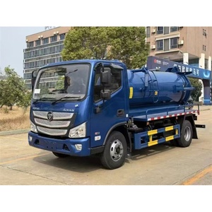 Camion d'aspiration des eaux usées Foton 4x2 de 5000 litres à prix d'usine à vendre - Product Image 1
