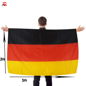 <span class=keywords><strong>Bandera</strong></span> Corporal <span class=keywords><strong>de</strong></span> Alemania para Animar en Partidos <span class=keywords><strong>de</strong></span> Fútbol, Personalizada, <span class=keywords><strong>de</strong></span> Poliéster, con Gorro, 3x5 pies, Gran Venta - Product Image 2