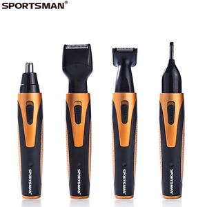 SPORTSMAN <span class=keywords><strong>Tondeuse</strong></span> à poils de <span class=keywords><strong>nez</strong></span> électrique <span class=keywords><strong>rechargeable</strong></span> USB portable professionnelle 4 en 1 multifonction pour favoris, <span class=keywords><strong>oreilles</strong></span>, <span class=keywords><strong>sourcils</strong></span> facile - Product Image 1