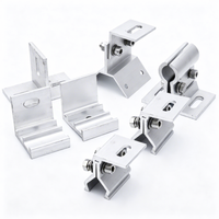 Pince de fixation personnalisée pour panneau solaire, pince intermédiaire en aluminium pour panneaux photovoltaïques, accessoire de fixation solaire pour systèmes de support solaire
