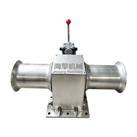 Winch Jangkar Hidrolik Dua Roda 2 Ton 16Mpa, Windlass Jangkar Kapal 15KW 5-160r/min Bahan Stainless Steel Untuk Kapal Nelayan