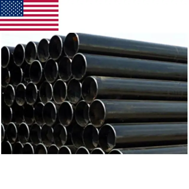 Top Quantity Mild Asme B36.10M Astm A333 A106 Gr.B Api Gas Pipelines Black Seamless Carbon Steel Pipe For Oil And Gas Suppliers