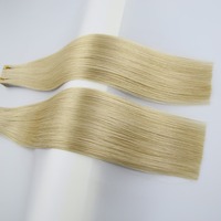 Ekstensi Rambut Lurus Model Tape Ins Grosir Pabrik, Mesin Double Weft, Ekstensi Rambut Tape In Biasa