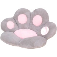 Coussin de soutien lombaire pour canapé de bureau en peluche patte de chat transfrontalier, matériau polyester, rembourrage coton PP, 62x52cm - Vente en gros