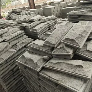 Mushroom Chinese raj green sandstone paving for exterior floor